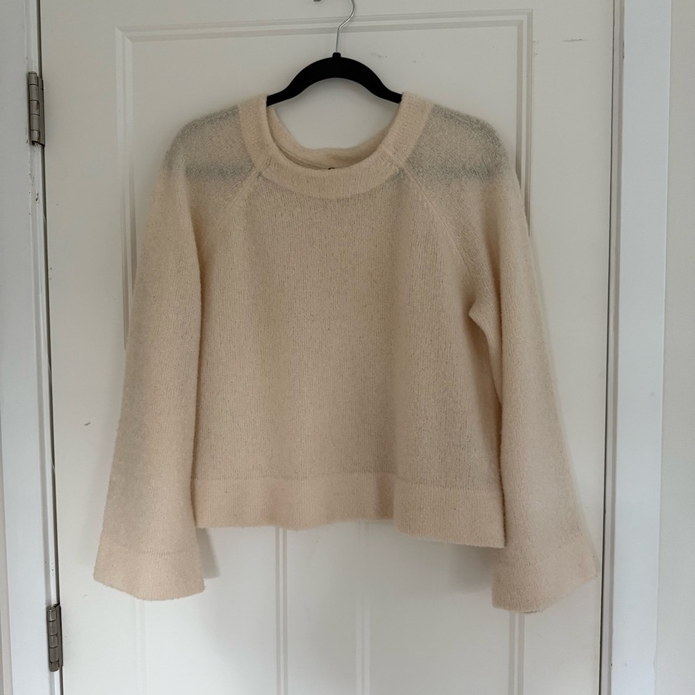 Margaret O’Leary Cream Merino Wool Sweater Small